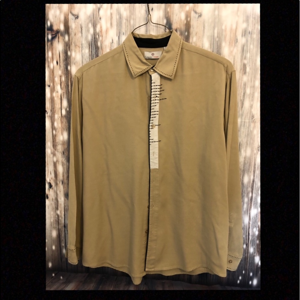 BOBBY CHAN MEN’S LARGE SILK AND BAMBOO SHIRT